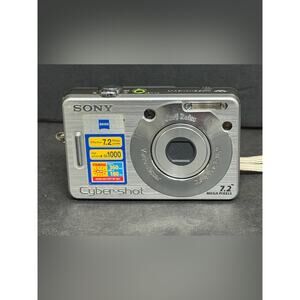 Sony Cybershot DSC-W70 7.2MP Digital Camera 3x Optical Charger AS IS FOR PARTS